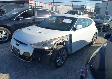 2016 Hyundai Veloster из США, поврежденный, VIN KMHTC6AD8GU280399